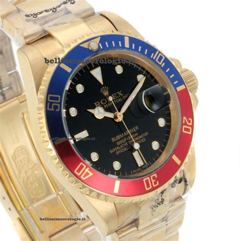 rolex submariner rosso e blu|rolex sottomarino orologio.